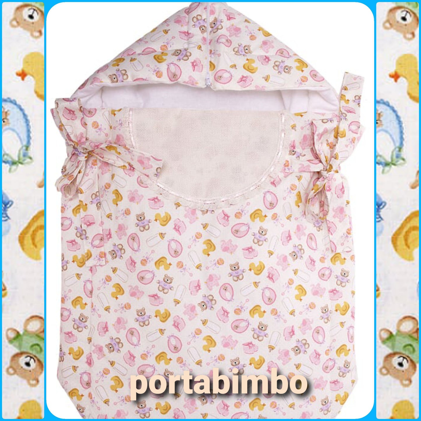 Pagliaccetto sacco a pelo porta bimbi e bimbe punto Croce bambini articoli da ricamo prima infanzia corredino