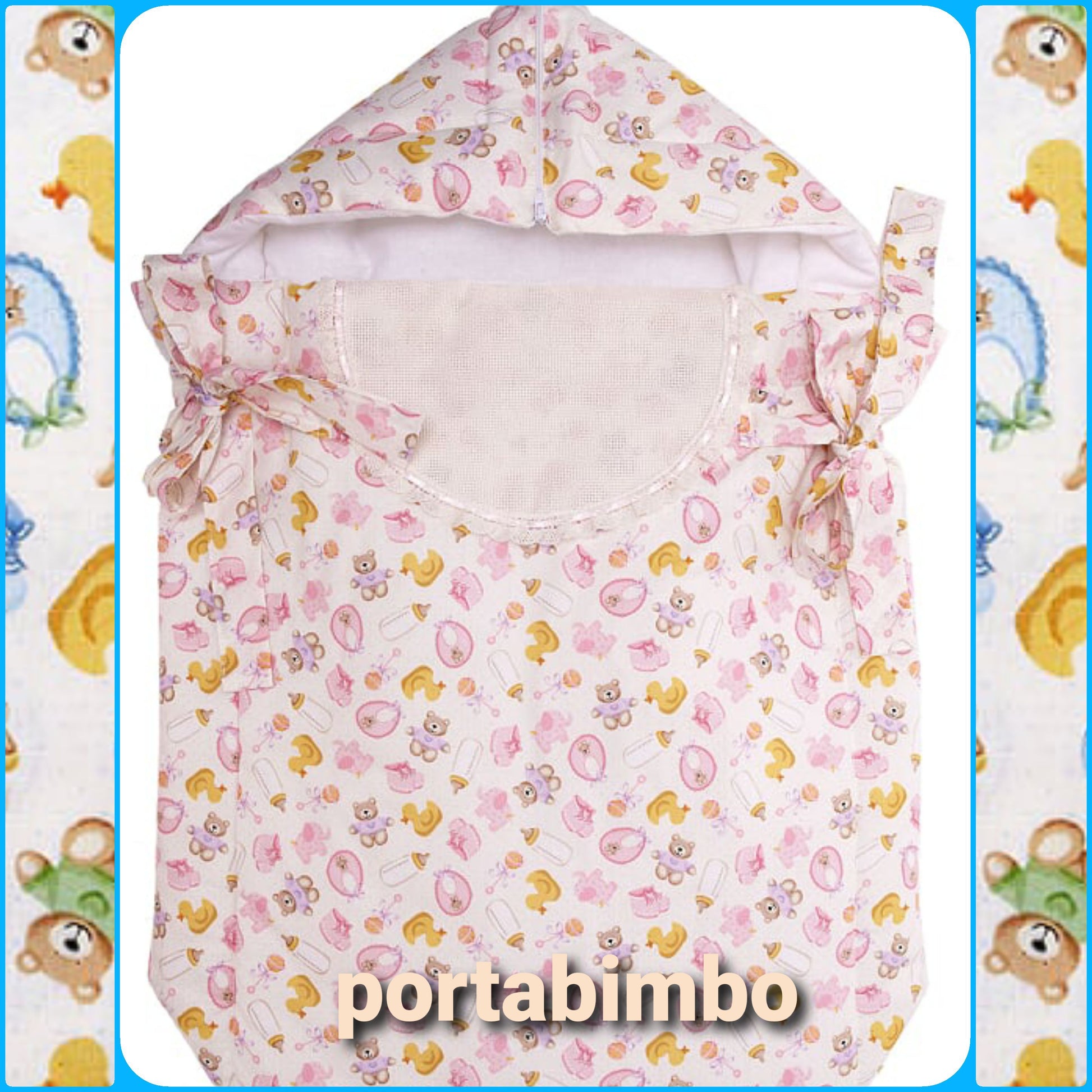 Pagliaccetto sacco a pelo porta bimbi e bimbe punto Croce bambini articoli da ricamo prima infanzia corredino