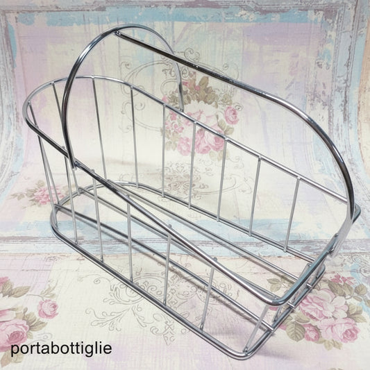portabottiglie orizzontale base fondo metallo struttura rigida per cestino uncinetto corda spago fettuccia fai da te confezioni regalo enogastronomia pasquali