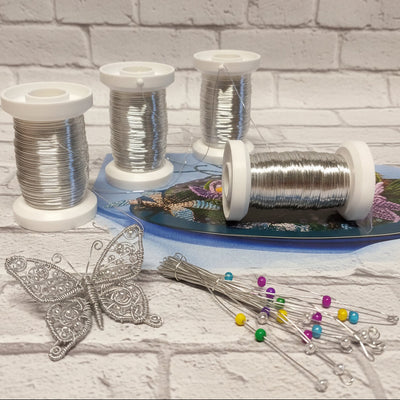 Fili argento colore metallici per fiori bigiotteria hobby creativi