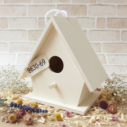 nido casetta legno decorativa ad uso decorazioni di uova di Pasqua fai da te per uccellini ovetti confezioni regalo cesti vetrine composizioni centrotavola packaging