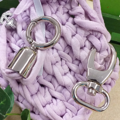 chiusure minuterie accessori fai da te borse uncinetto fatte a mano moschettoni ponti per manici borsette