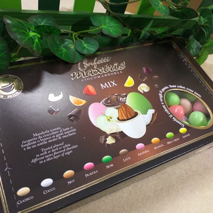 classico cocco nuit fragola noce latte amarena arancia mela verde limone cioccolato e mandorla cioccomandorla confetti gusti misti frutta uso confettata matrimonio battesimo cresima comunione compleanno fai da te bomboniere
