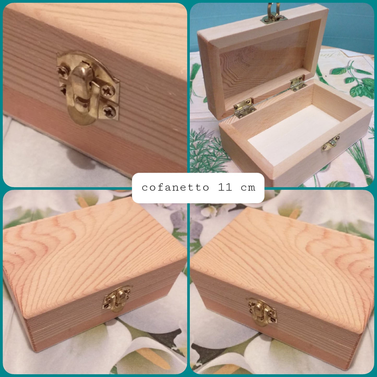 scatoline legno portaconfetti cofanetto con chiusura per bomboniere e hobbistica da decorare fai da te decoupage