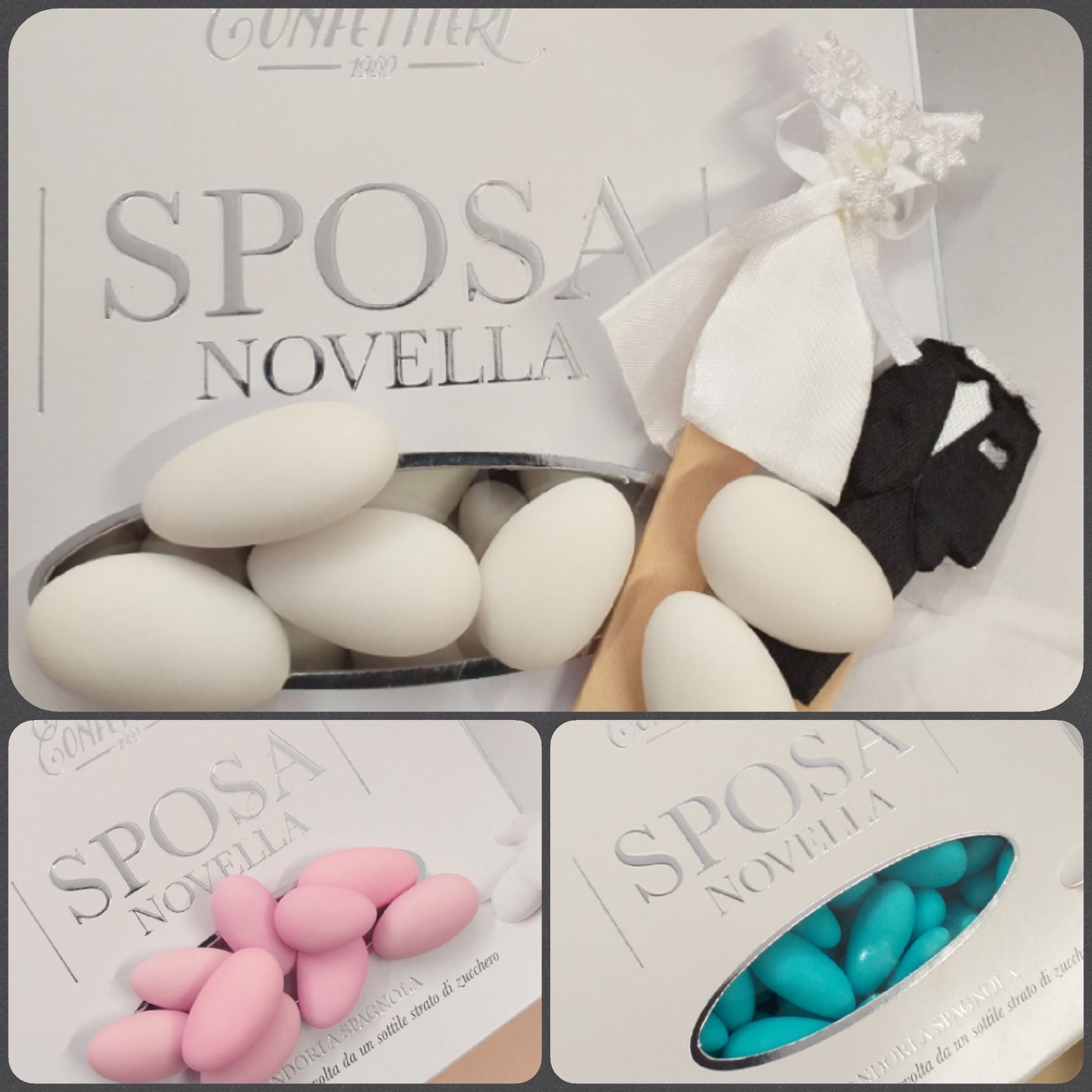 Sposa novella Maxtris confetti italiani al kg rosa celesti azzurri bianchi colorati mandorla classica uso fai da te bomboniere alta resa confettata confezionamento sacchetti matrimonio Comunione Battesimo nascita