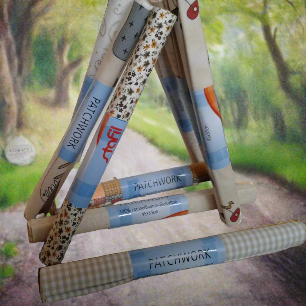 Scampoli stoffa panna di tessuto 100% cotone fantasia stampati per bimbi patchwork quilting cucito creativo hobby uso cucire fiocchi da nascita bebè neonati corredino cameretta