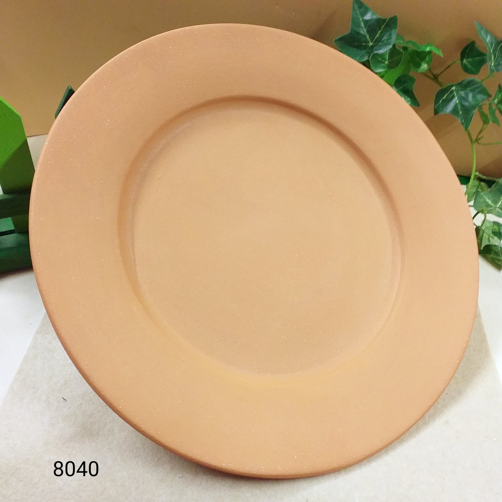 coccio grezzo piatto tondo grande 28 cm terracotta contenitori rustici particolari ad uso composizioni floreali fai da te con materiali da fioristi fiori secchi piante artificiali Natale centrotavola Pasquali