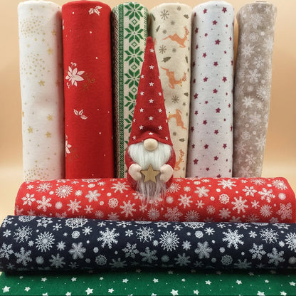 negozio vetrina pannolenci stampato natalizio feltro morbido fantasia melange fiocco di neve tirolese renne stelline ad uso creazioni addobbi albero Natale decorazioni vetrinistica bambole gnomi angioletti