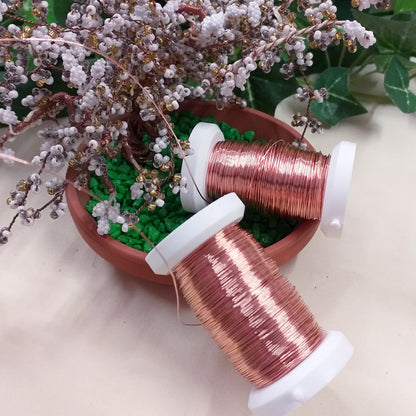 bobine spesso sottile filo di rame per bigiotteria bonsai perline tecnica wire uncinetto creazione gioielli bijoux