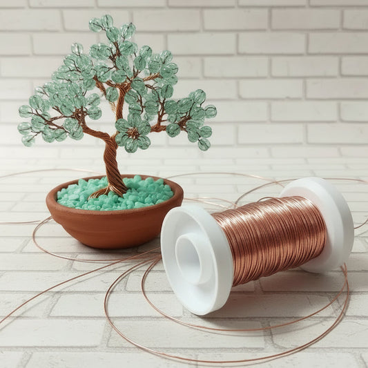 rotolo filo di rame sottile 025 mm per bigiotteria bonsai alberello pianta natalizia di perline tecnica wire uncinetto creazione gioielli bijoux