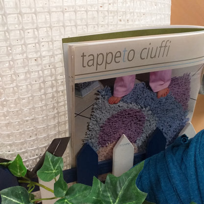 tappeto ciuffi schemi manuale rete canvas bianca quadretti canovaccio di plastica per fettuccia uncinetto