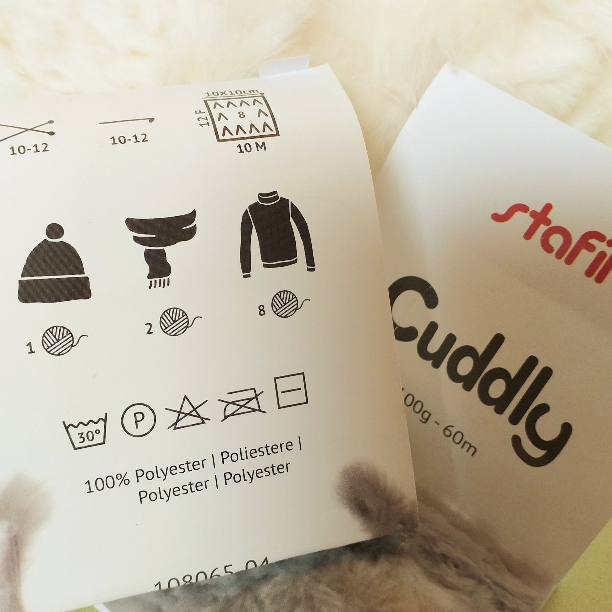  Etichetta gomitolo lana cuddly effetto pelliccia per ferri maglia uncinetto 10 - 12 occorrente gomitoli per berretto sciarpa maglione