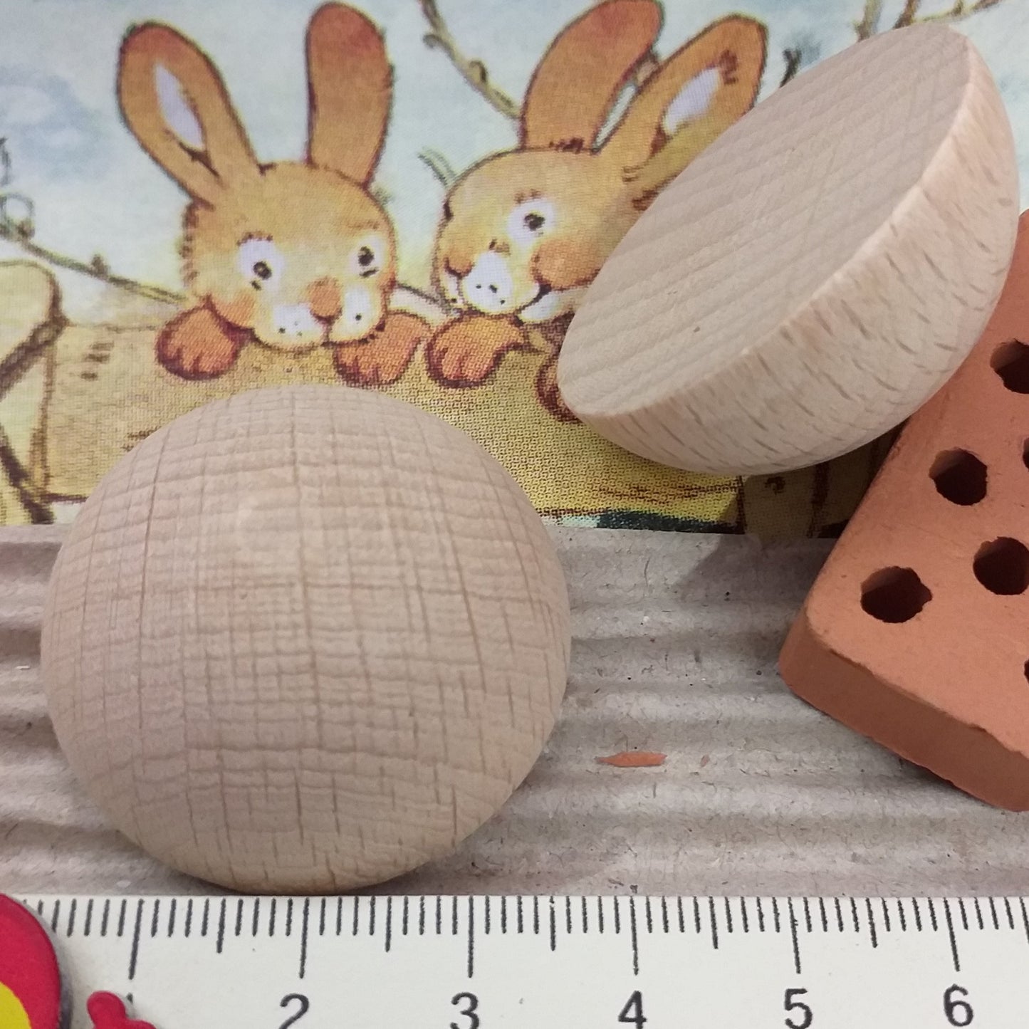 35 mm perline semi perle mezze sfere palline piatte oggetti legno grandi uso creare testine faccine con visetti gnomi naso folletti bambole angioletti angeli fai da te lavoretti creativi natalizi bambini