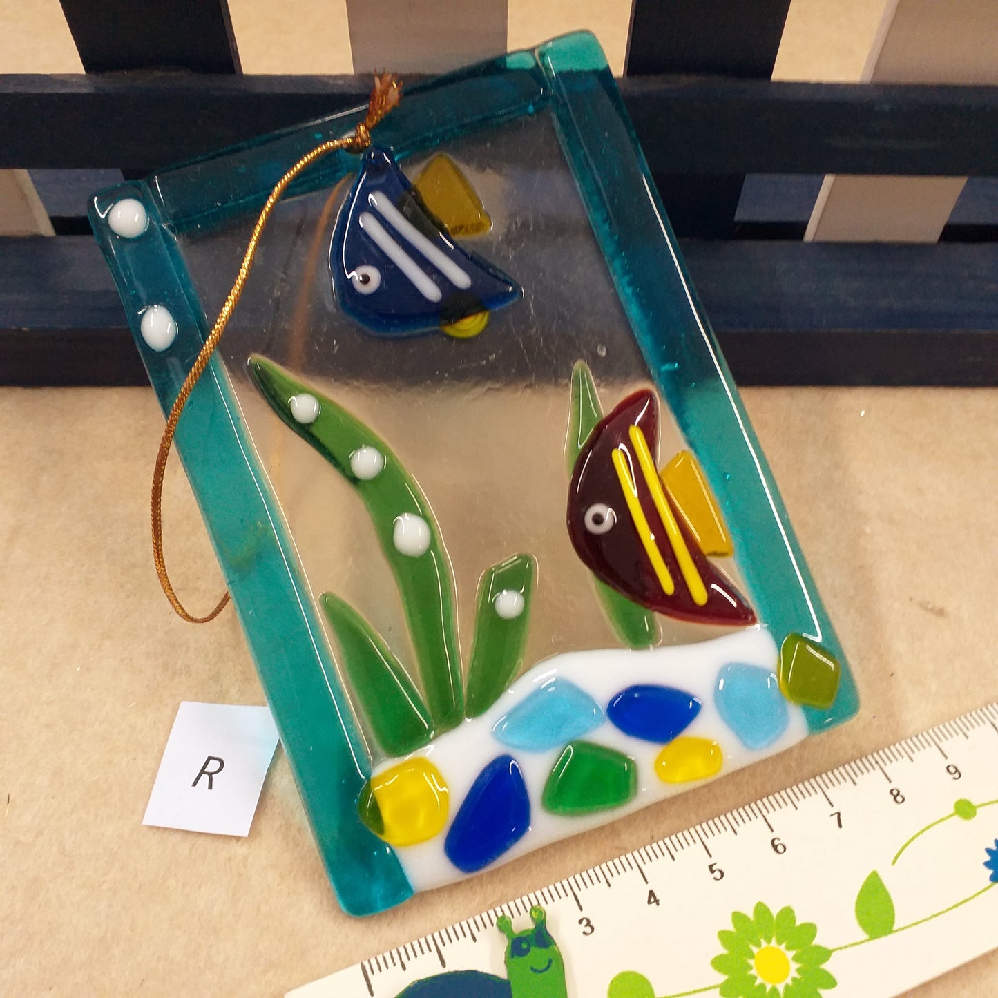 quadretto laghetto pesciolini oggetti vetro murano miniature ricordini souvenir idee regalo collezioni bomboniere arredamento casa delle bambole