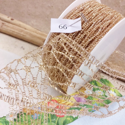 nastro gitterband a rete reticolato per fare petali fiori confezioni bomboniere fai da te oro nozze anniversario