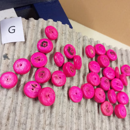 rosa offerta ciondoli cocco dischi perline per collane bigiotteria orecchini bracciali bomboniere tema mare perle fai da te gioielli Bijoux