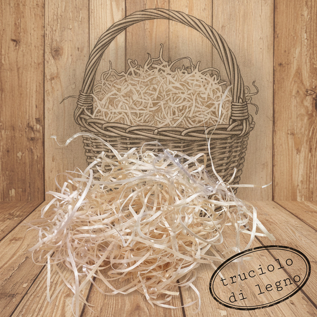 Paglia di legno naturale truciolo alta resa per confezioni regalo cesti Pasquali composizioni decorazioni hobbistica fai da te