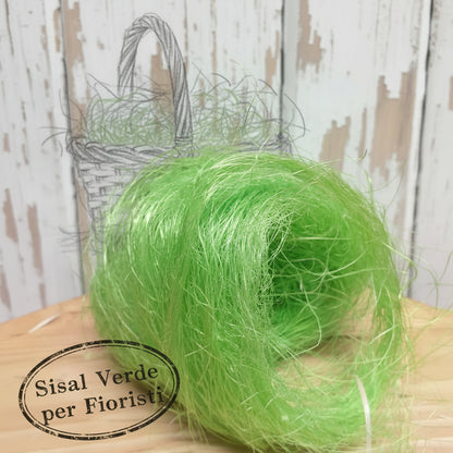 Sisal verde per fioristi materiale per riempire scatola regalo confezioni cesti Pasquali colorata per composizioni decorazioni Pasquali paglia economica fai da te