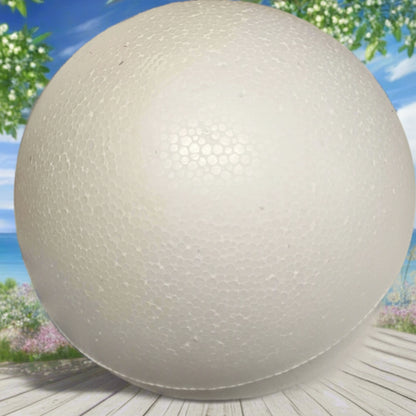 diametro 8 cm sfere grandi palline polistirolo styrofoam balls da decorare colorare rivestire dipingere decoupage uso addobbi albero natale decorazioni lavoretti creativi bambini hobbistica vetrinistica packaging