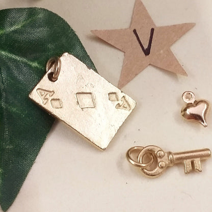 carta chiave cuoricino ciondoli metallo charms pandora-style per fettuccia tubolare uso creare borse bracciali collane bijoux di bigiotteria fai da te con perle di metallo