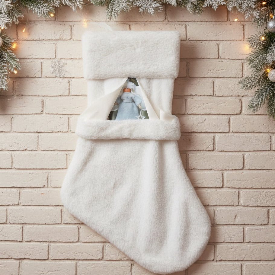 idea fai da te con tessuto peluche soffice morbido soft pelo corto peliccia ecologica sintetica stoffa uso cucito creativo pupazzi bambole di pezza Natale gnomo del bosco folletti angeli angioletti