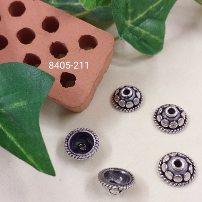 fai da te bijoux bigiotteria intercalare distanziatori cappetta copriperle perle metalliche pietre metallo resina