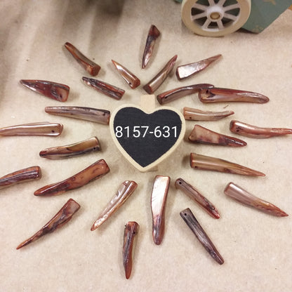 marrone colore perline conchiglia ciondoli effetto madreperla rametti e charms per bijoux di bigiotteria gioielli di collane orecchini