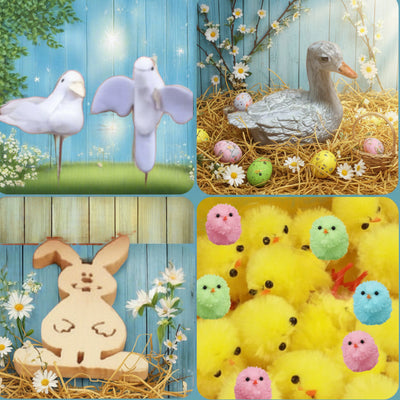 Pulcini Pasqua coniglietti fai te decorazioni addobbi hobby creativi
