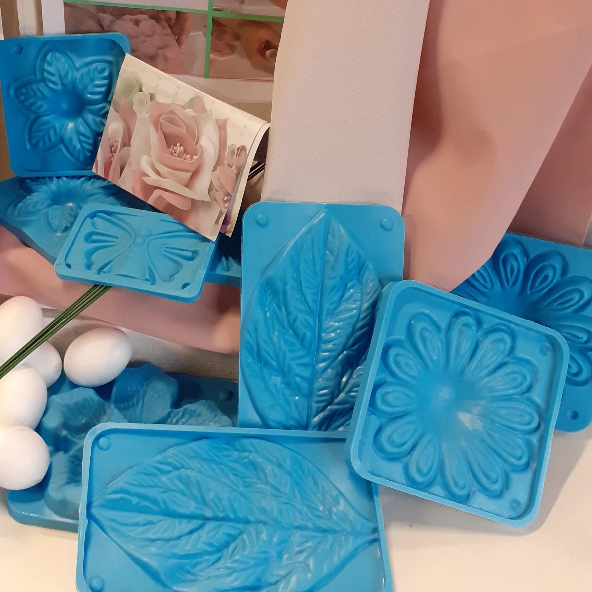 kit renkalik primavera stampi tessuto modellabile termico uova polistirolo barrette per steli