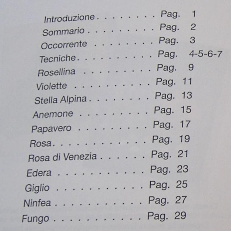 sommario rivista libretto fiori di perline di venezia conteria