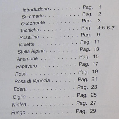 sommario rivista libretto fiori di perline di venezia conteria