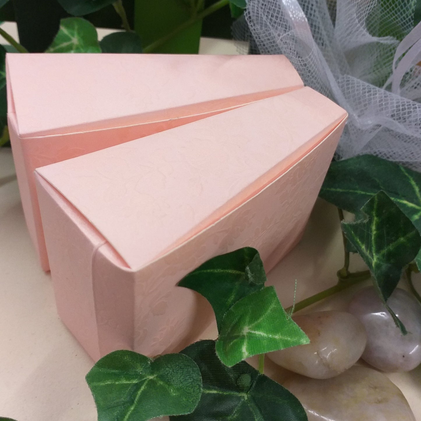 rosa bimba scatoline fetta di torta scenografica decoupage bomboniere da decorare portaconfetti e regalo confezionamento caramelle cioccolatini confetti uso Battesimo nascita babyshower
