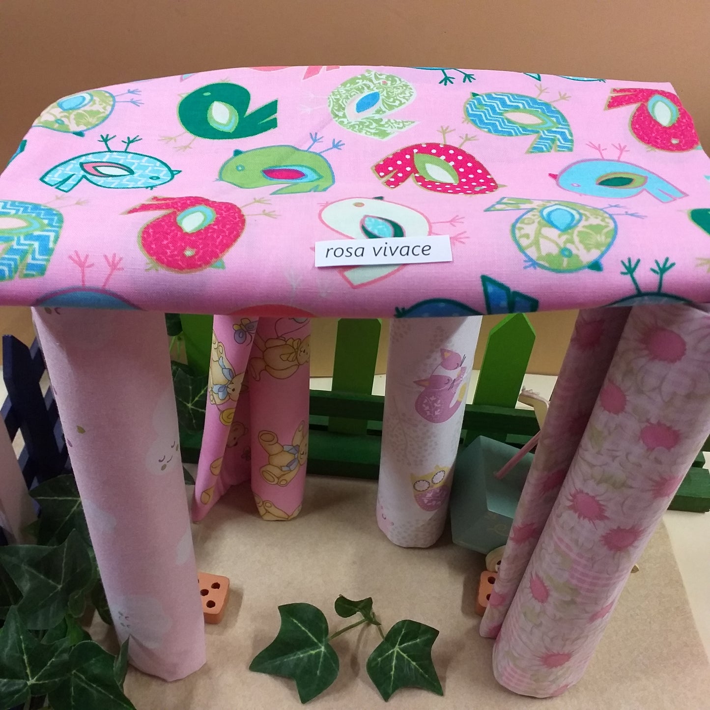 orsetti volpini nuvoletta fiori pulcino stellina cuoricini Colore rosa per bimba stoffa fantasia stampata scampoli di tessuto cotone uso cucito creativo patchwork Hobby fiocco da nascita corredino neonata