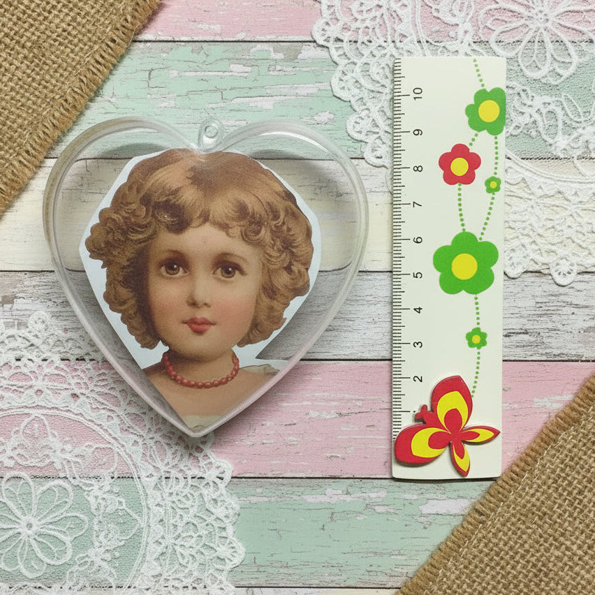 forma cuoricino plexiglass di plastica trasparente divisibile apribile 10 cm per regali san valentino vetrina festa della mamma bomboniere matrimonio e bambini