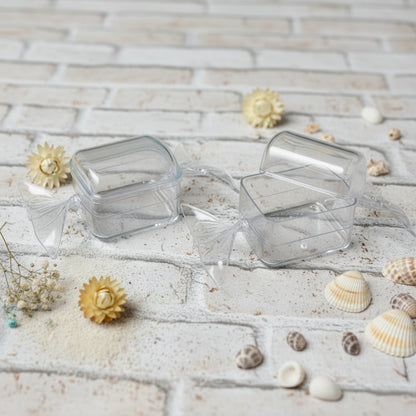 Caramelle scatoline plexiglass per confezioni regalo cioccolatini scatole di plastica trasparenti ad uso portaconfetti bomboniere
