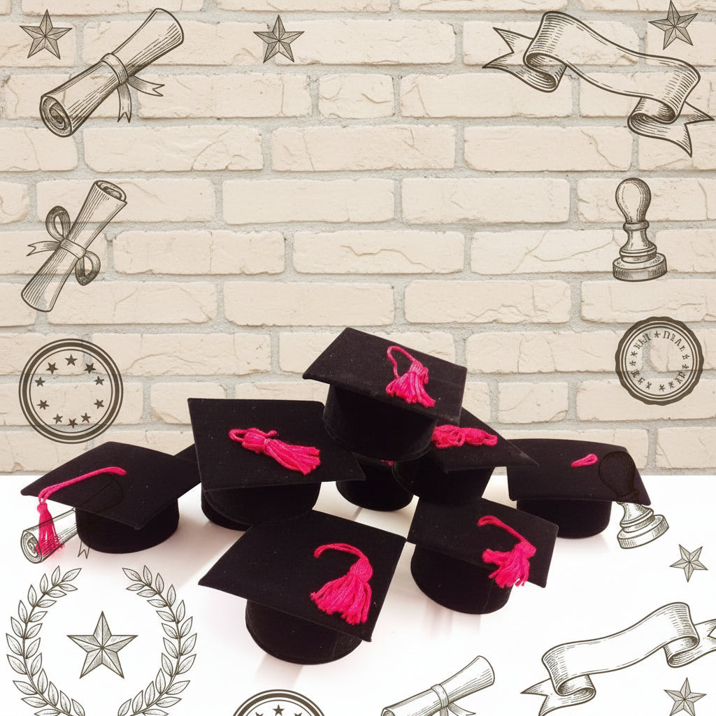 tocco di laurea nero cappello nappina rossa scatoline rivestite velluto portaconfetti bomboniere economiche fai da te confettata di diploma triennale specialistica magistrale