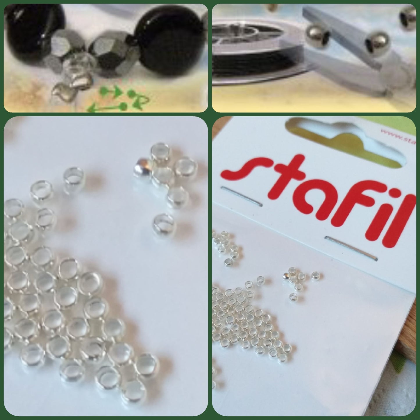 metallo argento schiaccini fermini per collane bigiotteria componenti accessori perle di chiusura gioielli perline da pressare con le pinze sul filo