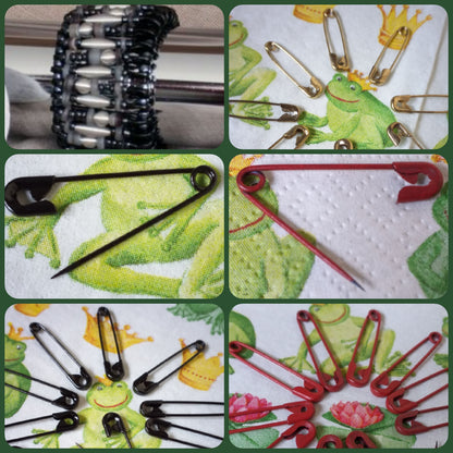 spille di sicurezza da balia accessori basi fai da te bigiotteria hobby creativi idea bracciali perline con spillette colorate