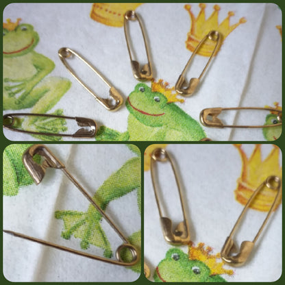 spille di sicurezza da balia componenti accessori basi fai da te bigiotteria hobby creativi colore oro