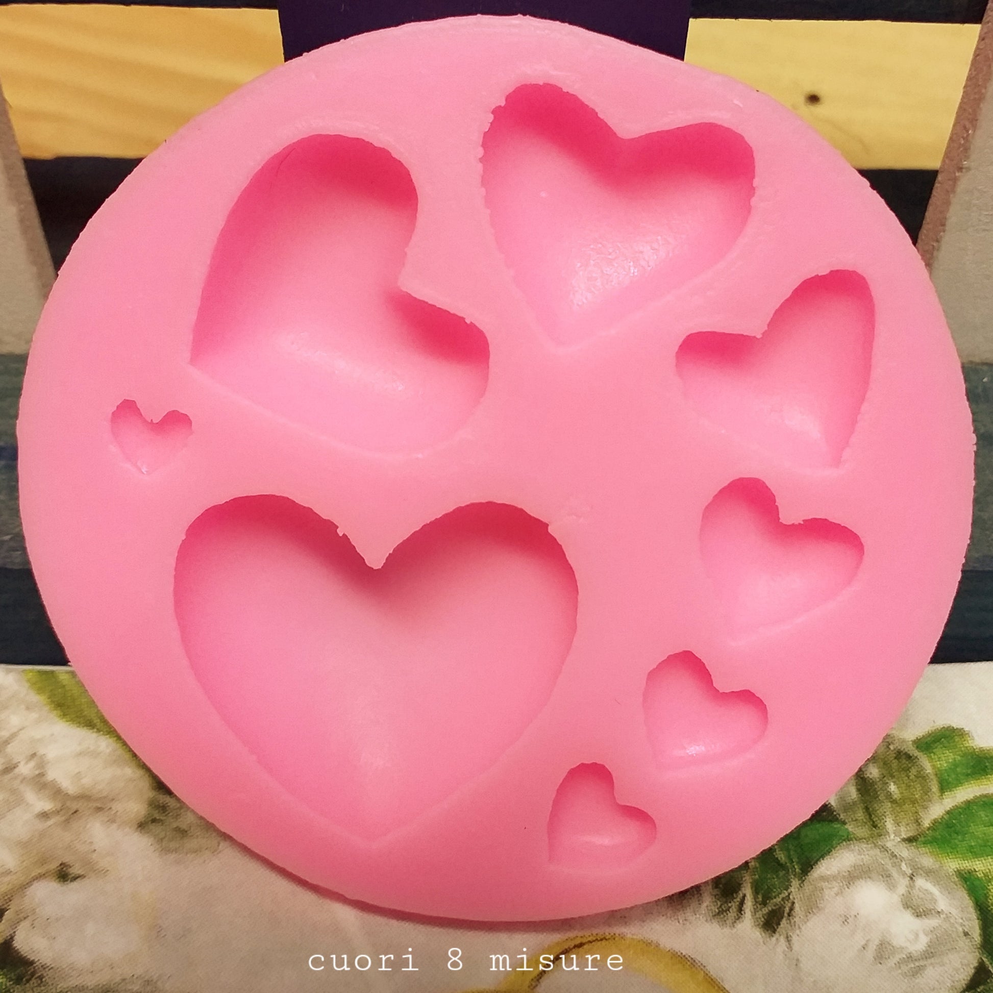 cuori 8 misure da creare con stampi per gesso paste polimeriche modellabili modellazione a 2 step di polvere ceramica ad uso hobbistica creativa lavoretti bambini segnaposto bomboniere