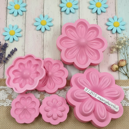 margherite girasoli formine stampi per fiori di gomma crepla fommy fare composizioni con carta termomodellabile brillantinata eva foam mousse floreali Natale centrotavola pasquali composizioni fioristi