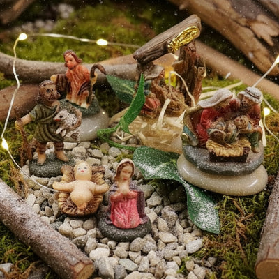 Natività Presepe da 2 a 4 cm miniatura statuine piccole economiche