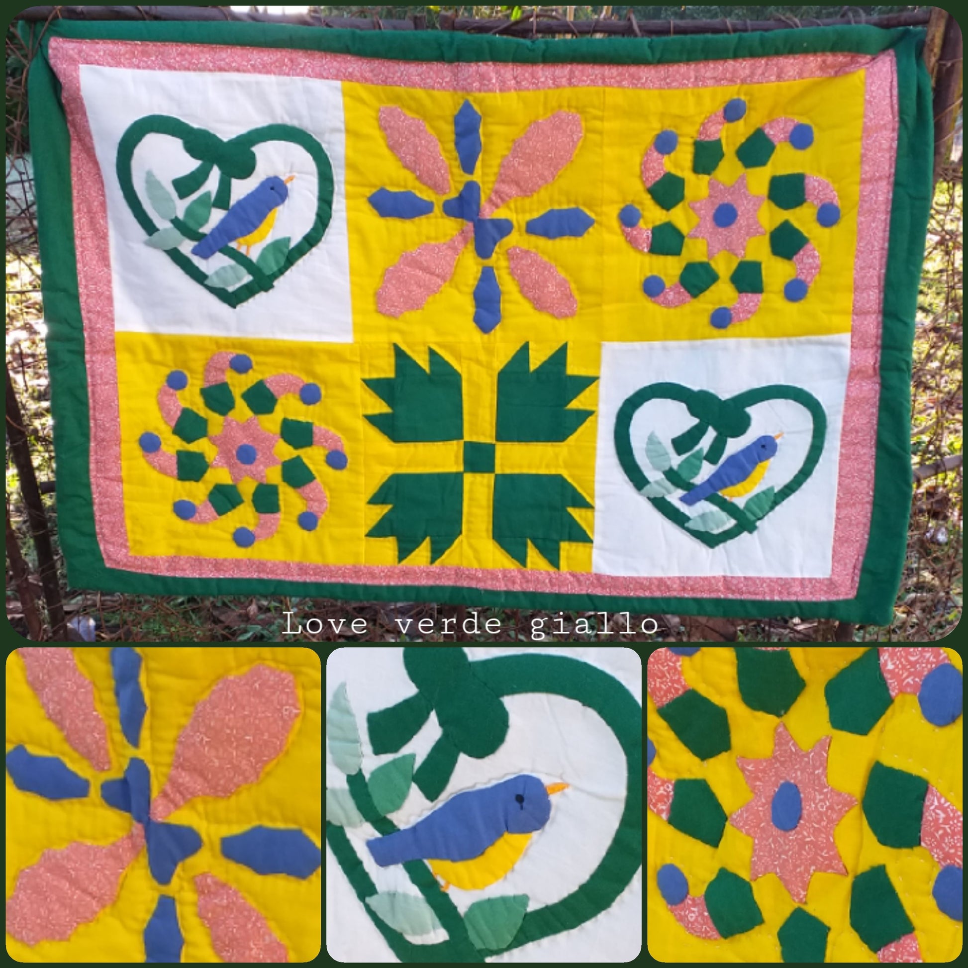 Love verde giallo patchwork tappeto piccolo economico copertina patchwork bambino neonato culla carrozzina cameretta biancheria per casa cucina bagno salotto