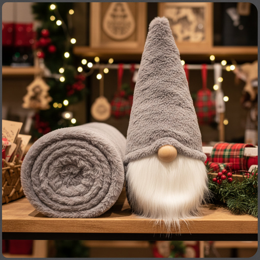 grigio tessuto peluche soffice morbido soft pelo corto peliccia ecologica sintetica stoffa ad uso pupazzeria bambole di pezza Natale gnomo del bosco folletti