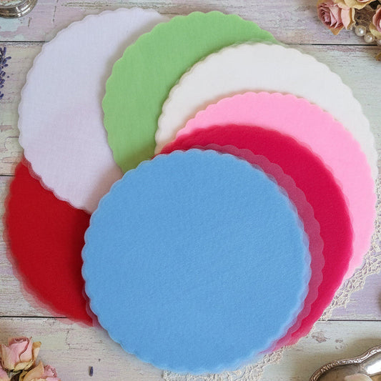 colori tulle bomboniere fai da te tondo velo di fata organza veletti centrini cerchi per confetti confezionare oggetti sacchetti uso hobbistica creativa lavoretti cucito bambole