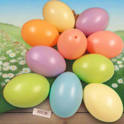 Misura 4 x 6 cm come uovo di gallina ovetti colori pastello plastica colorati assortiti da dipingere colorare decorare per albero Pasquale rivestire tessuto uncinetto lavoretti creativi