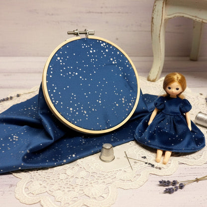 blu 03 Stafil velluto decorativo vetrinistica hobbistica fai da te bambole di stoffa con brillantini glitter ad uso creare decorazioni albero Natale