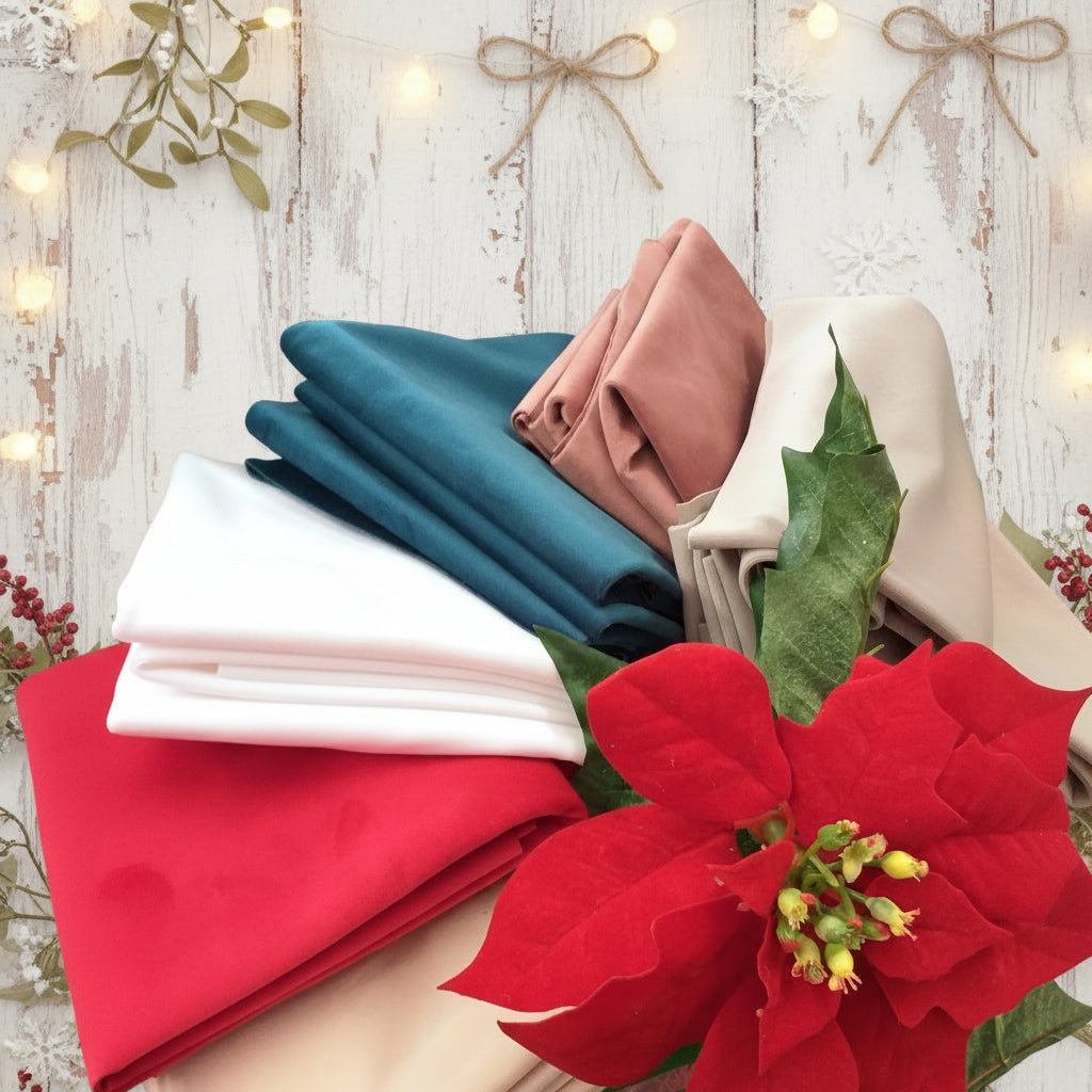velluto renkalik termoformabile termomodellabile tecnica stampi fiori rose stella di Natale colori negozio pezze di tessuto uso hobbistica creativa bambole di stoffa vetrinistica