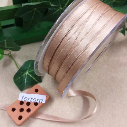 tortora vendita al metro di nastro doppio raso made in Italy colori speciali uso confezionare bomboniere fai da te pacchi regalo hobbistica come passamaneria packaging vetrinistica