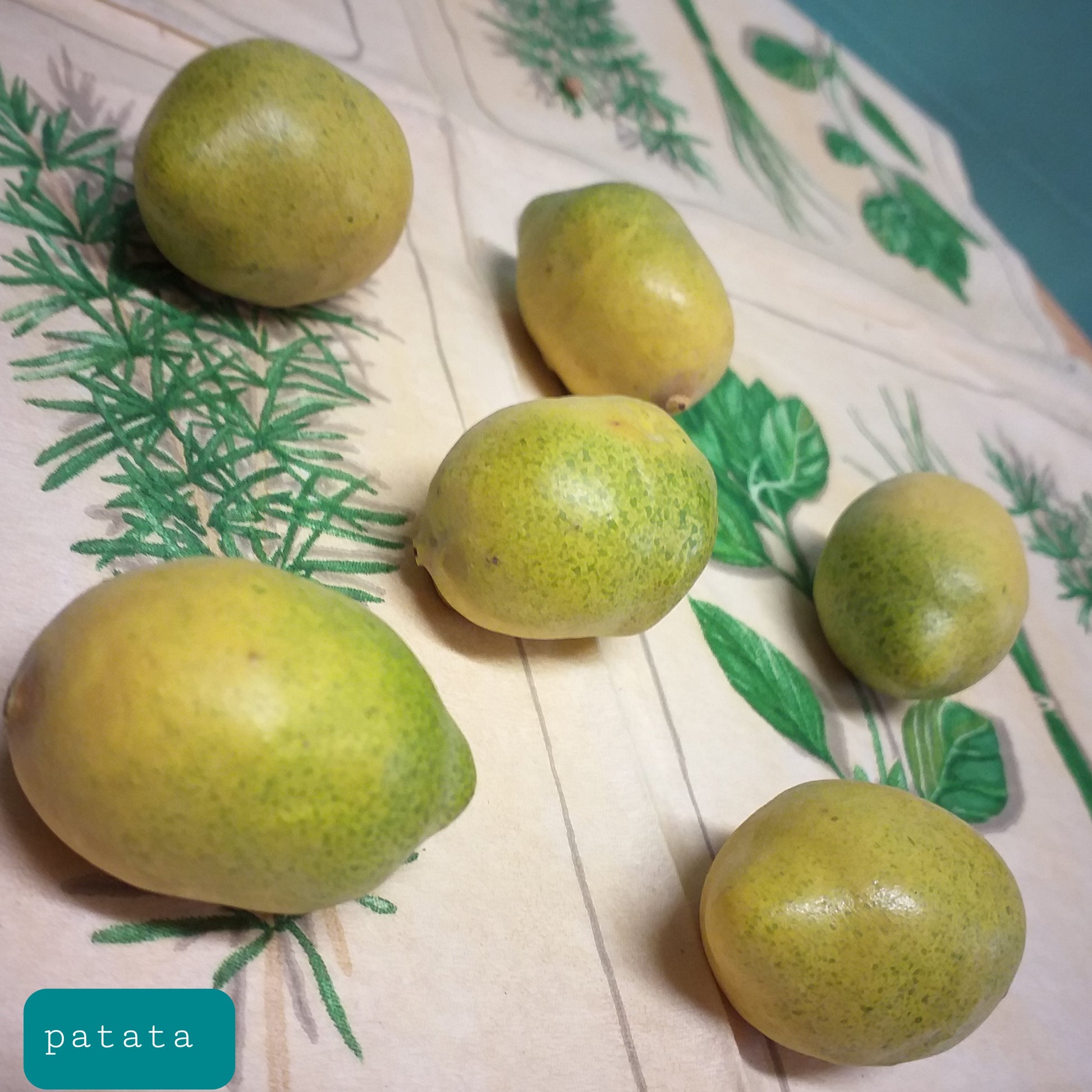 patate verdura finta artificiale decorativa vendita per decorazioni Pasqua addobbi Natale casa e vetrine fai da te